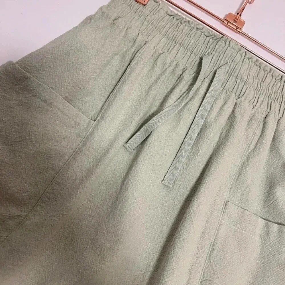 Urban‎ Outfitters Mint Green Cotton Wide Waistband Skirt Small - Picture 4 of 7